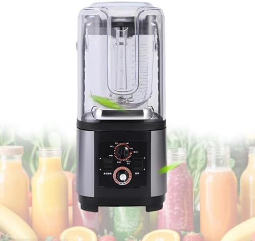 Heavy Duty Soundproof Blender 2200W with Quiet Shield 2L Large Capacity FastIce Crusher Self Cleaning Multifunction Commercial Smoothie Maker