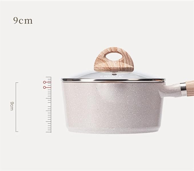 Aluminum Alloy Non-Stick Cookware Set 2-Piece Set with Lid Combination Fryer Casserole Frying Pan Kitchen Cooking Pot