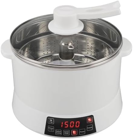 Large Capacity Rice Cooker with Smart Sugar Removal Function 4L Electric Rice Cooker with Steamer Basket Fast Cooking &amp Keep Warm for Family Meals