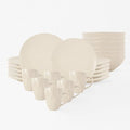 TOVE Dinnerware Set for 4 - Cream Ceramic 16 Pieces
