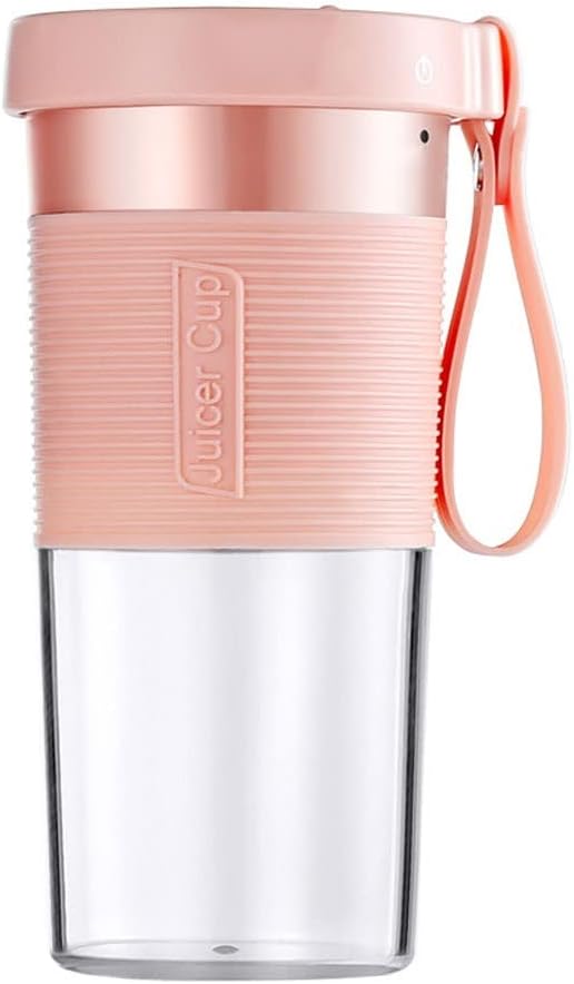 Portable Blender Personal Mini Juice Blender USB Rchargeable Juicer Cup Blender Home/Office/Outdoors (Color : Pink)