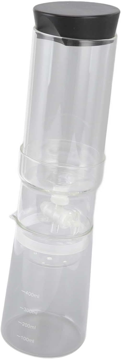 400ml Reusable High Borosilicate Glass Coffee Drip Pot Transparent Ice Coffee Dripper Adjustable Cold Brew Coffee Maker with Detachable Design for