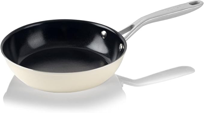 TeChef ValenCera Collection | Ceramic Nonstick Frying Pan Skillet Set Nontoxic - Nontoxic - Free of PFAS PFOA PTFE (Frying Pan/Skillet Set 8 and 12)