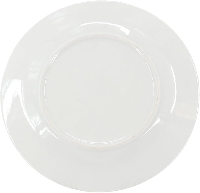 12-Piece Ceramic Dinnerware Set for 4 – White Round Plates Bowls &amp Mugs with Green Loops – Microwave &amp Dishwasher Safe Tableware Set (WHite &amp Black)