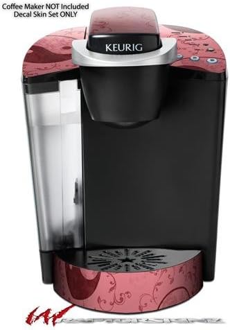 Decal Style Vinyl Skin compatible with Keurig K40 Elite Coffee Makers Feminine Yin Yang Red (COFFEE MAKER NOT INCLUDED)