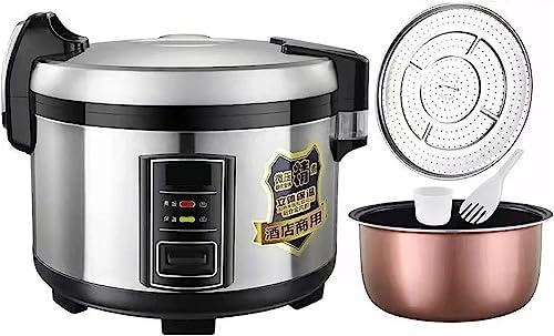 Commercial Rice Cooker 10-25L Capacity Non-Stick Inner Pot Ideal for Hotels Restaurants Canteens Schools Slow Cooking Large Capacity(25L)