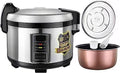 Large Rice Cooker Commercial Slow Cooker Non-Stick Inner Pot Ideal for Hotels Restaurants Canteens and Schools - Durable and Efficient Cooking Solution(25L)