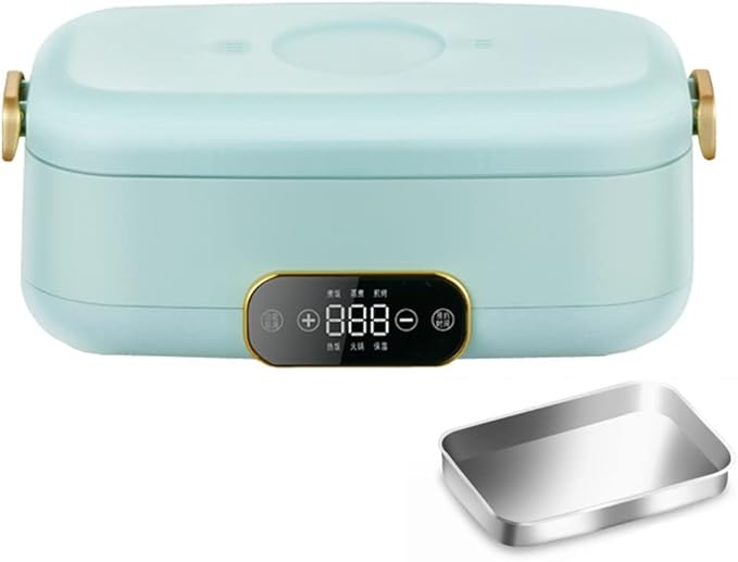 HBJWOV 500W Rice Cooker Portable Cooking Pot Insulation Food Preserver Mini Frying Pan
