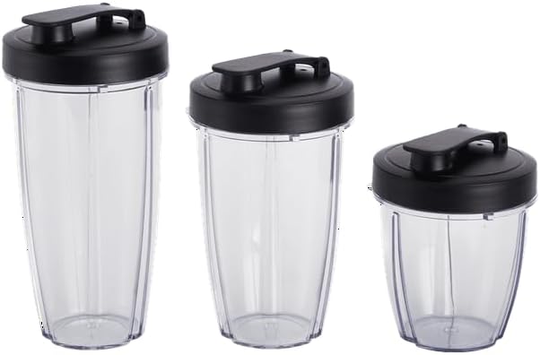 10-Piece Blender Set Black 300W With 3 Jars (10oz 16oz 18oz) 2 Drinking Lids Stainless Steel Blade Multi-Functional Compact And Powerful Blender Set