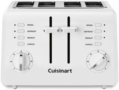 Cuisinart 4-Slice Toaster (CPT-142P1) and Electric Can Opener (CCO-50N) Bundle White