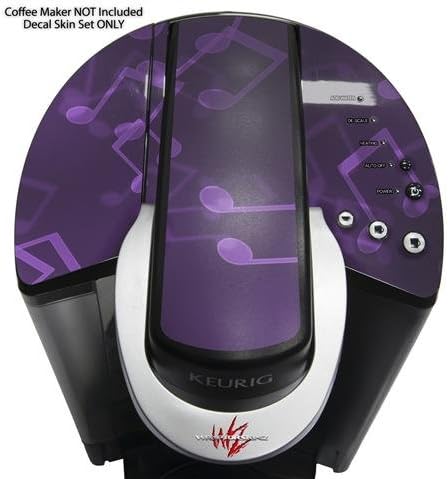 Decal Style Vinyl Skin compatible with Keurig K40 Elite Coffee Makers Bokeh Music Purple (COFFEE MAKER NOT INCLUDED)