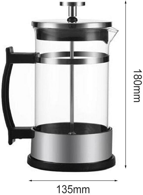 Glass Coffee Maker Kettle Manual Tea Pot With Handle Espresso With Filter