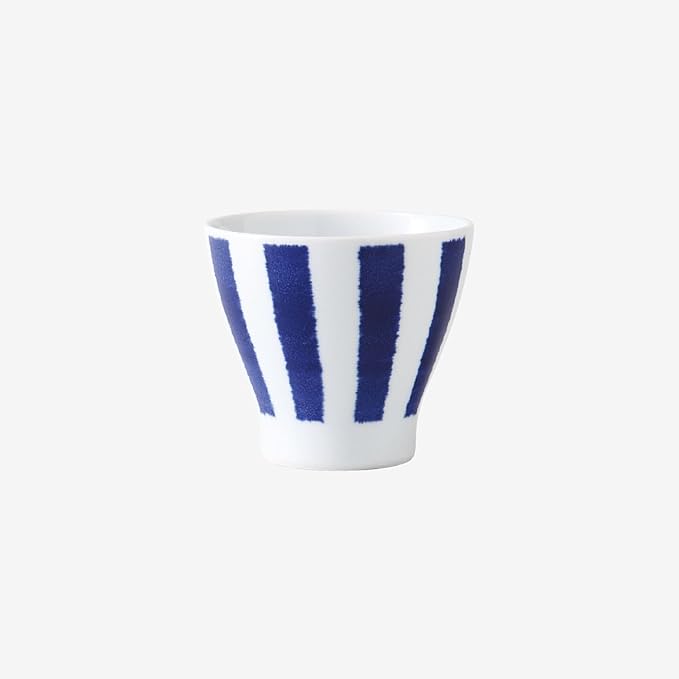 [Amazon.co.jp Exclusive] Hasami Ware 30199 Dinnerware Set Indigo Dye Cup Small Pot Cup Set of 3 Diameter Approx. 3.1 x Height 3.1 inches (9 x 8 cm) Japanese Tableware Porcelain Microwave