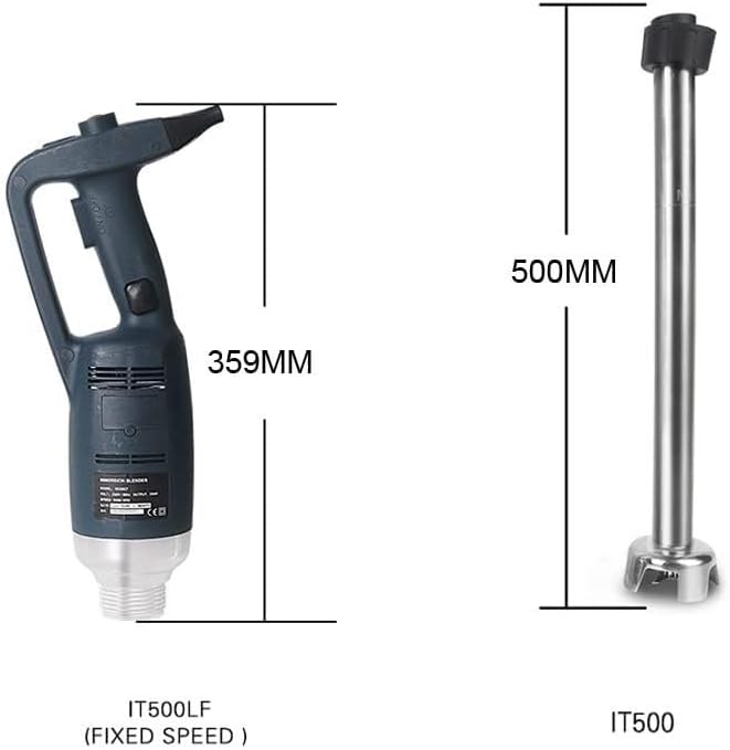 Commercial Hand BlenderElectric Stick Blender Fixed Speed 500 watts Fixed Speed Commercial Immersion Blender with Lock and Button Stick Blender with 50 cm Stick