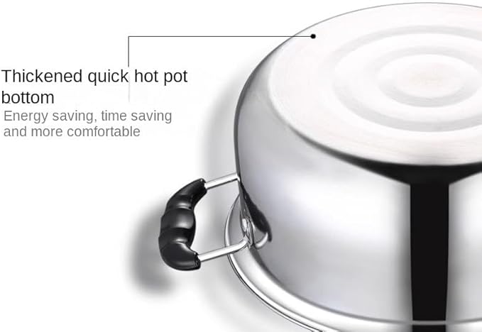Cookware Set Pots and Pans Set 3 Pcs Cooking Pot Frying Pan Stainless Steel Cookware Set Soup Pot Milk Pan with Glass Lid Kitchen Cooking Tool Cooking Pot Set Cooking Pan Set