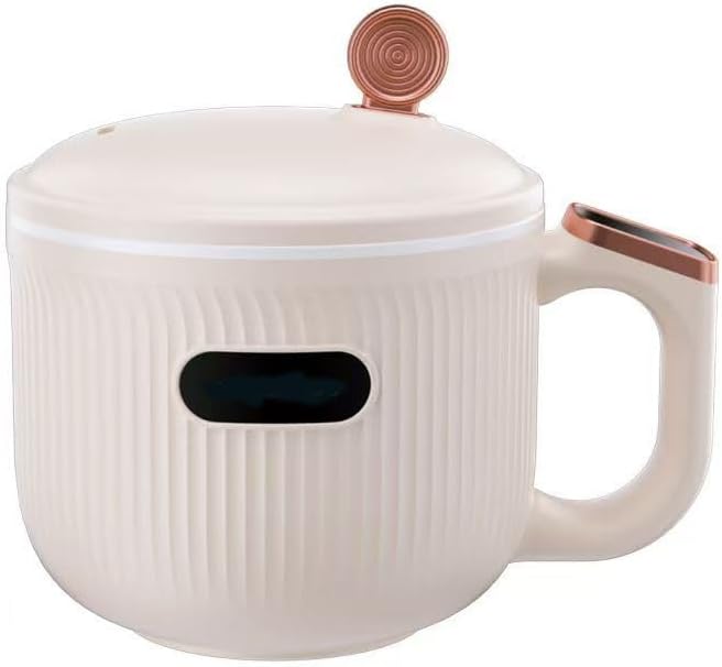 Portable Mini Electric Rice Cooker Household Ceramic Glaze Non-stick Electric PotSmall 1-2 People Multi-Functional Steaming Rice Cooker for Egg Fried Rice Ramen Oatmeal dorm room essentials.