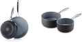 GreenPan Valencia Pro Hard Anodized Induction Safe Ceramic Nonstick 10 and 12 Set Gray &amp Lima 1QT and 2QT Ceramic Non-Stick Saucepan Set Gray -