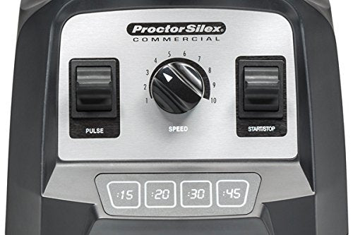Proctor Silex Commercial 55000 High-Performance Blender 2.4 Peak hp Variable Speed Dial BPA-Free 64 oz./1.8 L Container 17.32 Height 7.6 Width 8.69 Length Black