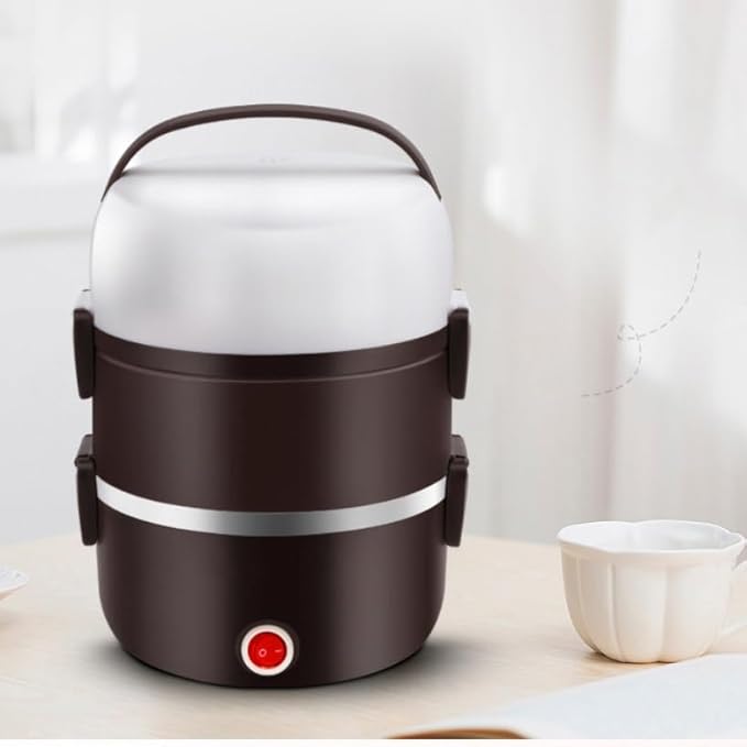 Electric lunch box can be plugged in for electric heating insulation and hot rice cooking with pot