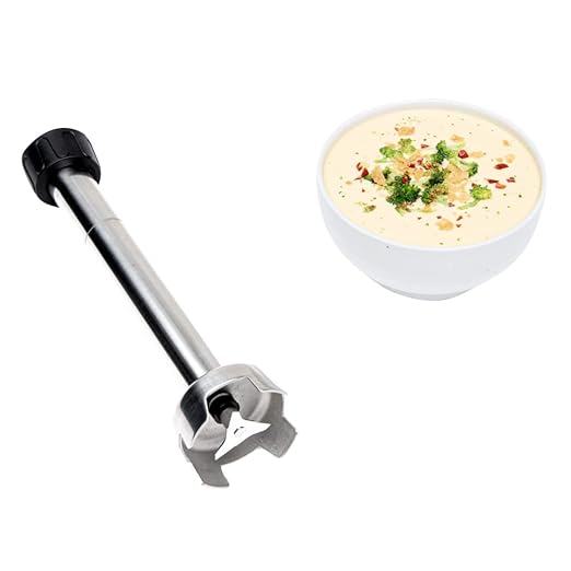 Restaurantware ATTACHMENT ONLY: Hi Tek 14 Inch Immersion Blender Attachment 1 Dishwashable Blending Shaft - Blender Sold Separately Durable Stainless Steel Blender Attachment
