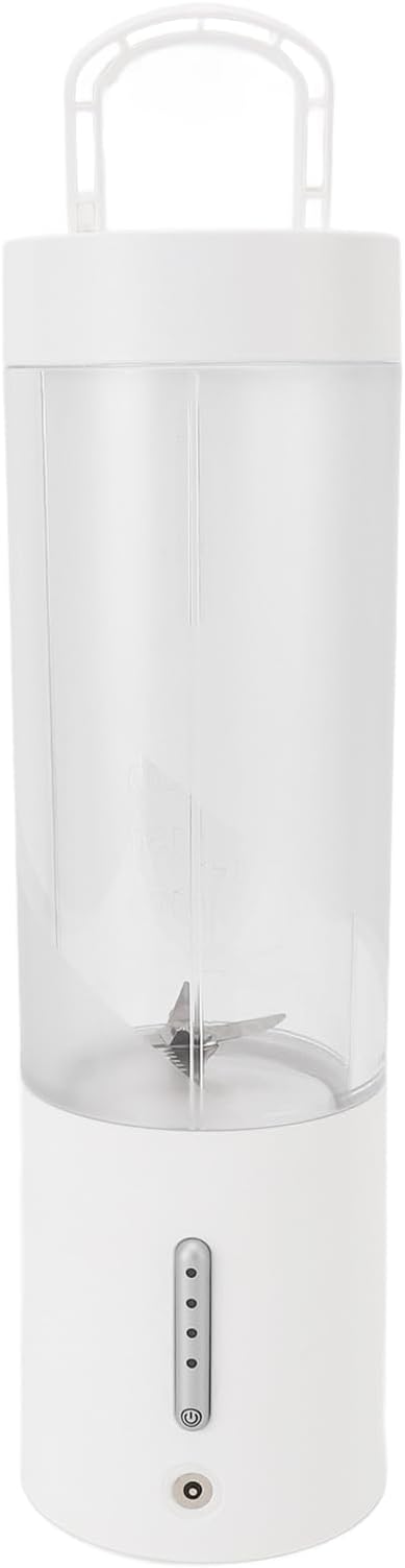 Pwshymi Portable 6 Vane/Wing USB Rechargeable Mini Blender for Smoothies Maker Mixer Powerful Electric Juicer Cup for Kitchen Office Outdoor with 450ml Capacity