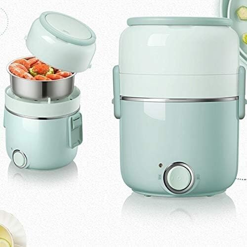 Rice Cooker 2L Electric Rice Cooker Multi Cooker Electric Lunch Meals Heating Box 3 Layers Portable Cooking Pot