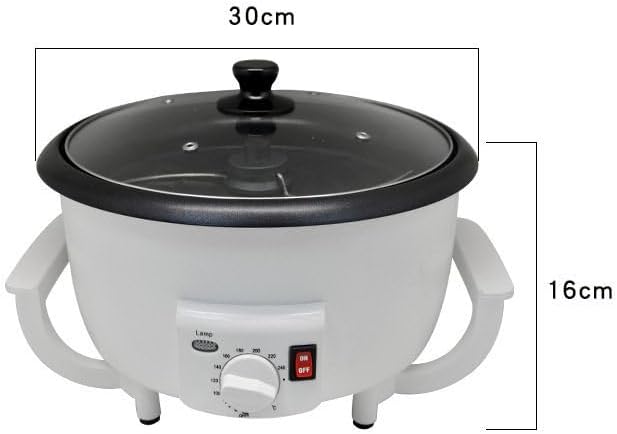 Electric Coffee Maker Coffee Bean Roaster 750 G Non-Stick Pan Temperature Control (0-240°C) Popcorn Maker Peanut Nut Maker Baking Quantity 300-350 G