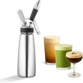 Original NitroPress - Nitro Cold Brew Coffee Maker | Portable Nitrogen Infuser for Smooth Nitro Drinks Cold Brew Cocktails &amp Tea at Home or On the Go | Uses N2 Cartridges | Stainless Steel Desig