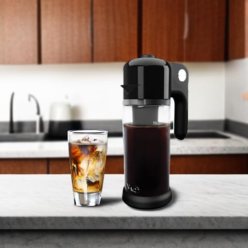 VINCI Express Cold Brew Electric Cold Brew Coffee Maker in 10 minutes Glass Carafe 3 Brew Strength Settings &amp Cleaning Cycle Easy to Use &amp Clean Cold Brewer for Iced Coffee 1.4 L Dial Co