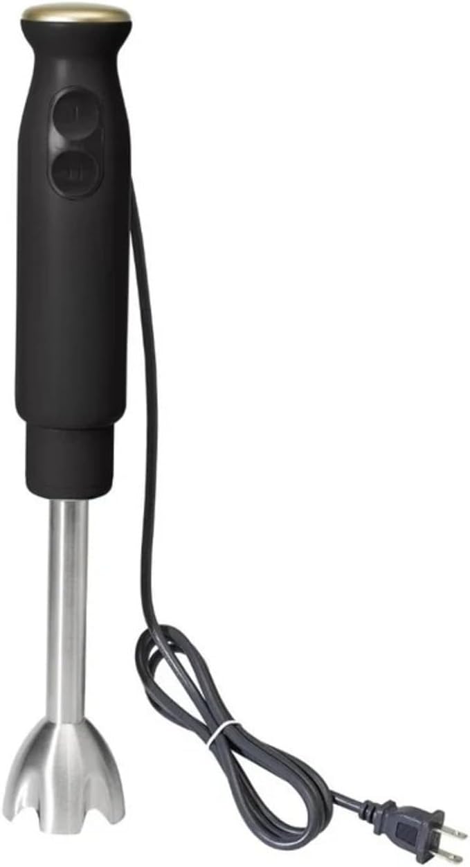 Cordless Hand Blender with 2-Cup Chopper Whisk &amp Large Measuring Cup Perfect for Cooking Smoothies Sauces Purees and Meal Prep (Black Sesame)