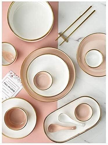 Dinnerware Set China Dinner Set Ceramics Phnom Penh Plates And Bowls Sets For Restaurant And Wedding Gifts European Style Purple 4 People BPurple4 People