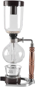 JITEM Cafetera Syphon Coffee Maker Japanese Style Vacuum Glass Siphon Pot Percolators 3-5 Cups Glass Tabletop Siphon Coffee Maker for Coffee or Tea