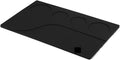 Bar Work Mat Coffee Machine Handle Non-Slip Silicone Mat Powder Press Mat(Black)