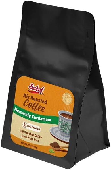 Sadaf Mediterranean Bundle – One-Touch Electric Turkish Coffee Maker + Air Roasted Cardamom Ground &amp Colombian Whole Bean Coffees – Authentic Middle Eastern Experience