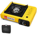 Outdoor Portable Cassette Gas Stove Windproof Camping Hiking Induction Cooker(Black) Cookware Set Cookware Picnic Boiler Cookware (Color : Yellow)