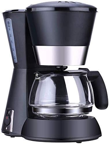 Coffee Machine 650ML Household Office American Style Drip Tea/Coffee Making 6 Cups Coffee Maker 600W Temperature Control Black