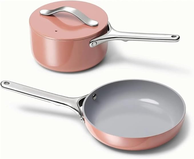 Cookware Set Non Stick Ceramic Fry PanWhiteOne-Perracotta-One