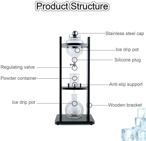 Cold Brew Drip Tower Ice Coffee Machine Handmade Drip Coffee Tool Set Manual Coffee Extractorfor Home