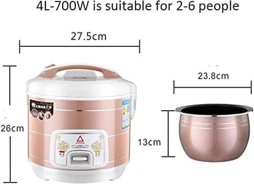 Rice Cooker (2-6L) Household Multifunctional Rice Cooker Non-Stick Inner Pot Intelligent Insulation Make Rice &amp Steam Healthy Food &amp Vegetables4lCollector88