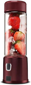 Portable Blender Personal Size Blender Shakes and Smoothies Mini Juicer Cup USB Rechargeable 450ml Glass Mixer Juice Cup