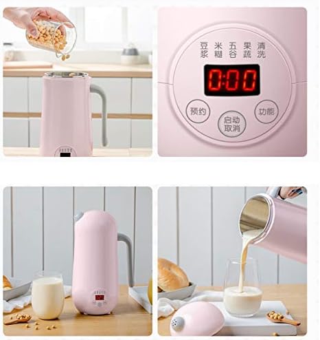 Soymilk Machine Mini Electric Heating SOYA-Bean Milk Juicer Stir Rice Paste Maker Soymilk Maker Filter-Free 350ml