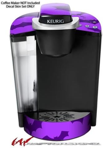 Decal Style Vinyl Skin compatible with Keurig K40 Elite Coffee Makers Deathrock Bats Purple (COFFEE MAKER NOT INCLUDED)