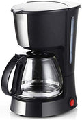 Coffee Machine Filter Coffee MakerOne-Touch OperationAnti-drip and Heat Preservation FunctionFunnel RemovableEasy to Clean600 MlBlackCompatible with Espresso Cook