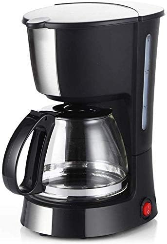 Coffee Machine Filter Coffee MakerOne-Touch OperationAnti-drip and Heat Preservation FunctionFunnel RemovableEasy to Clean600 MlBlackCompatible with Espresso Cook