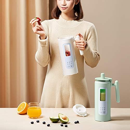 Soymilk Machine Soy Milk Maker Automatic Portable Electric Heating SOYA-Bean Milk Stir Rice Paste Maker Filter-Free 350ml(E)