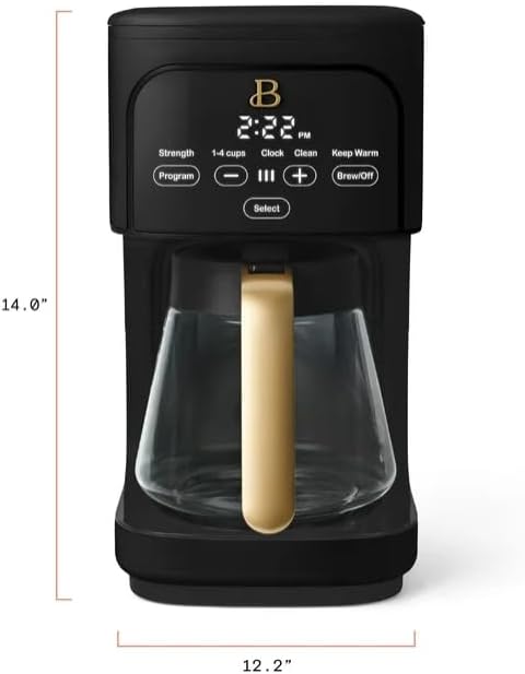 Beauti Coffee Maker 12 cup Programmable Brewing Versatility Advanced Programming 1200 W Keep Warm mode