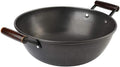 Cooking Pot Cast Iron Wok Pan Fine Iron Stew Non-Stick Wok Uncoated Household Large Iron Pan Double Ear Pig Iron Stew Pan