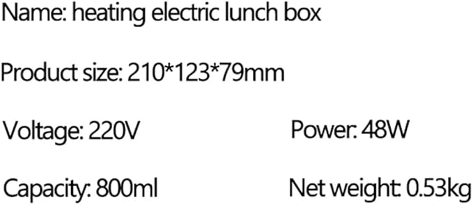 Electric Rice Cooker Food Warmer Portable Waterless Constant Temperature Heating Box Preservation Pot