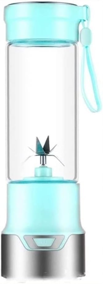 Portable Blender for Shakes and Smoothies USB Rechargeable Personal Blender with 6pcs 3D Blades Mini Blender for Travel Office and Sports (Color : Blue)