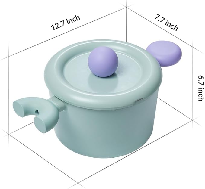 Neoflam Better Finger Cookware Set - Mint and Yellow 4-Piece Ceramic Coating Kitchen Pots